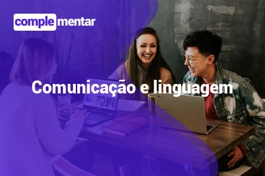 Banner do curso gratuito: Comunicação e Linguagem