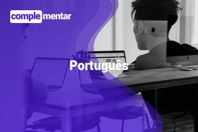 Banner do curso gratuito: Português