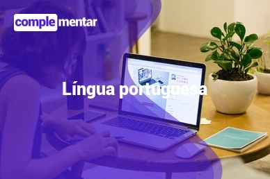 Banner do curso gratuito: Língua Portuguesa
